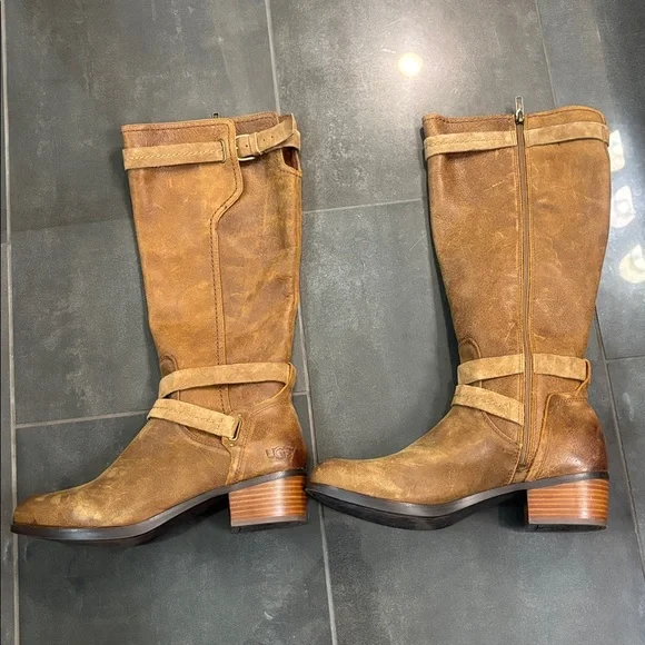 UGG Tan Heeled Boots for Women - Picture 17 of 17